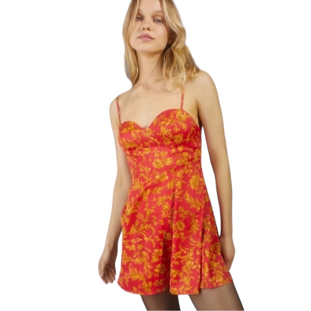 EUC Urban Outfitters “Orion” Bustier Floral Mini Dress (D-1)